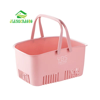 JiangChao портативная Ванна корзина ванная душевая кабина Хранение корзина пластиковая Ванна корзина для хранения - Цвет: Pink