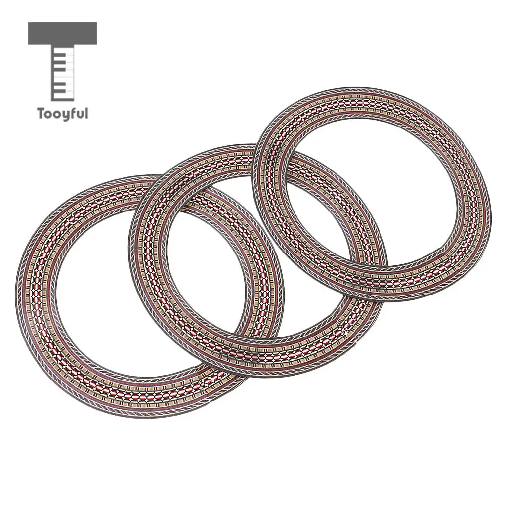 Tooyful 41'' Guitar Sound Hole Decal Soundhole Sticker Circle for Acoustic Guitar 3x