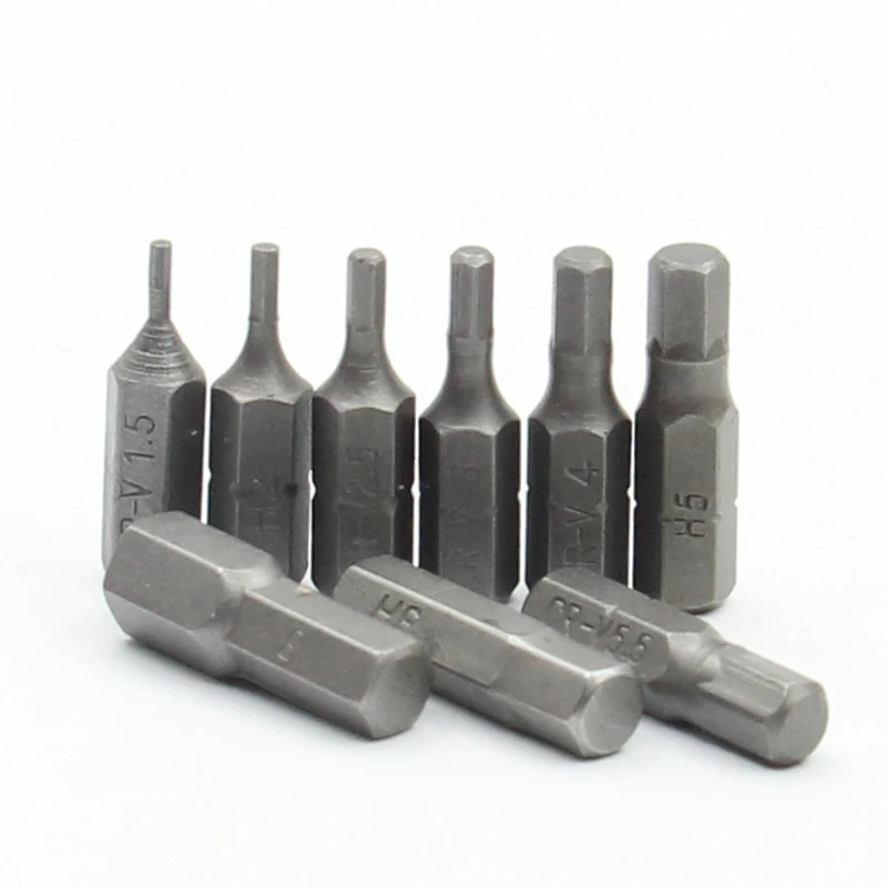 

1Pc Hexagon Screwdriver Set H1.5 H2 H2.5 H3 H4 H5 H5.5 H6 H8 Drill Bits for Screwdriver 1/4 Inch Hex Shank Screwdriver Bit
