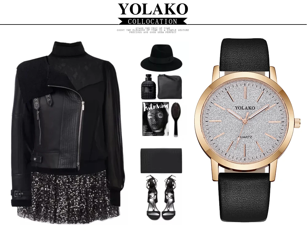 2019 Лидер продаж модные женские туфли Романтический Звездное небо часы повседневное Роскошные YOLAKO брендовые кожаные со стразами часы Relogio