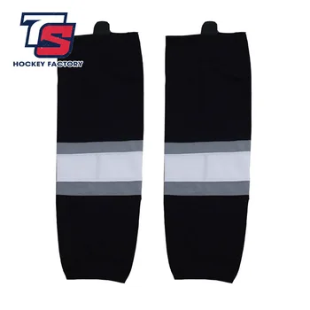 

JETS free shipping 100% Polyester Breathable kings Ice Hockey Socks Cheap Shin Guards W012