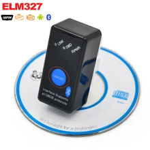 2016 Super Mini ELM327 Bluetooth DEL OLMO 327 BT V2.1 V2.1 OBD2 OBD ii OBD 2 Escáner de Código de Coche con Interruptor para Android Symbian de Windows