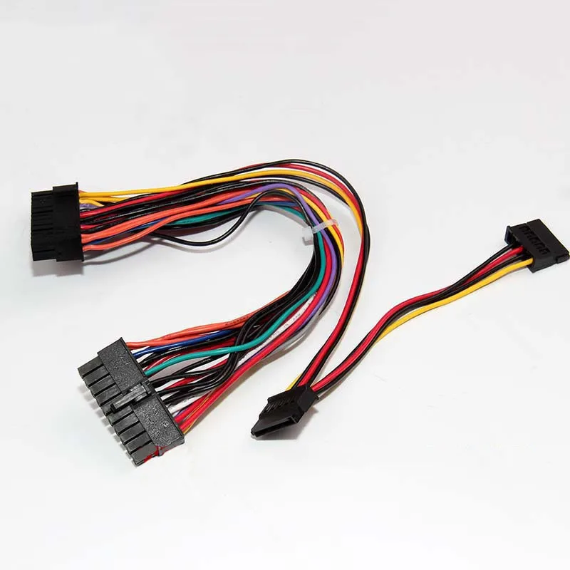 50pcs ATX 20Pin + 24Pin Male + 2 Dual SATA Female Power Supply Cable