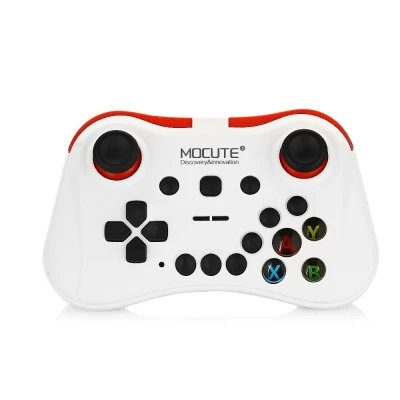 Mocute 054/050/056/058/053 Bluetooth геймпад Joypad беспроводной VR контроллер геймпад для смартфона android планшетный ПК Smart tv игры - Цвет: White 056