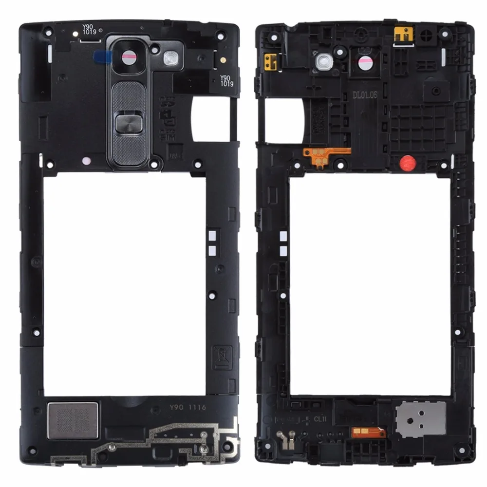 

iPartsBuy for LG C90 H500 Middle Frame Bezel with Speaker Ringer Buzzer & Rear Camera Lens & Home Button