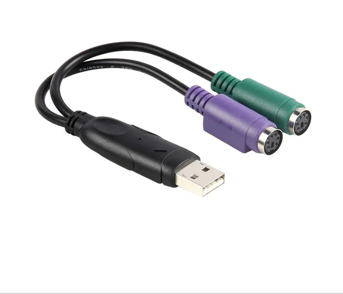 Новейший конвертер USB чип для двух ps2 кабель клавиатуры и мыши|Компьютерные