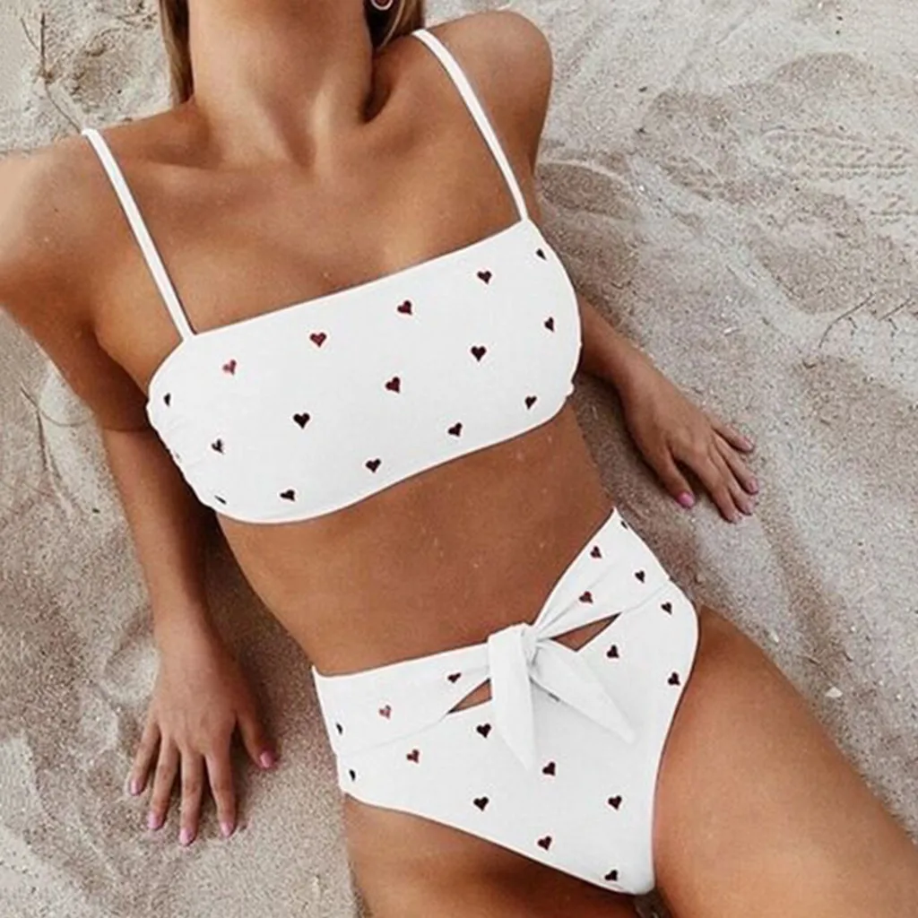 

Bikinis 2019 Sexy Swimwear Women Swimsuit Push Up Brazilian Bikini set Bandeau Swimsuit Swimwear Women Print Biquini#57
