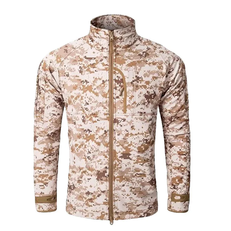 MEGE, Мужская модная Военная охотничья куртка-ветровка, тактическая Акушерская кожа, флисовая куртка с воротником-стойкой, армейская камуфляжная одежда