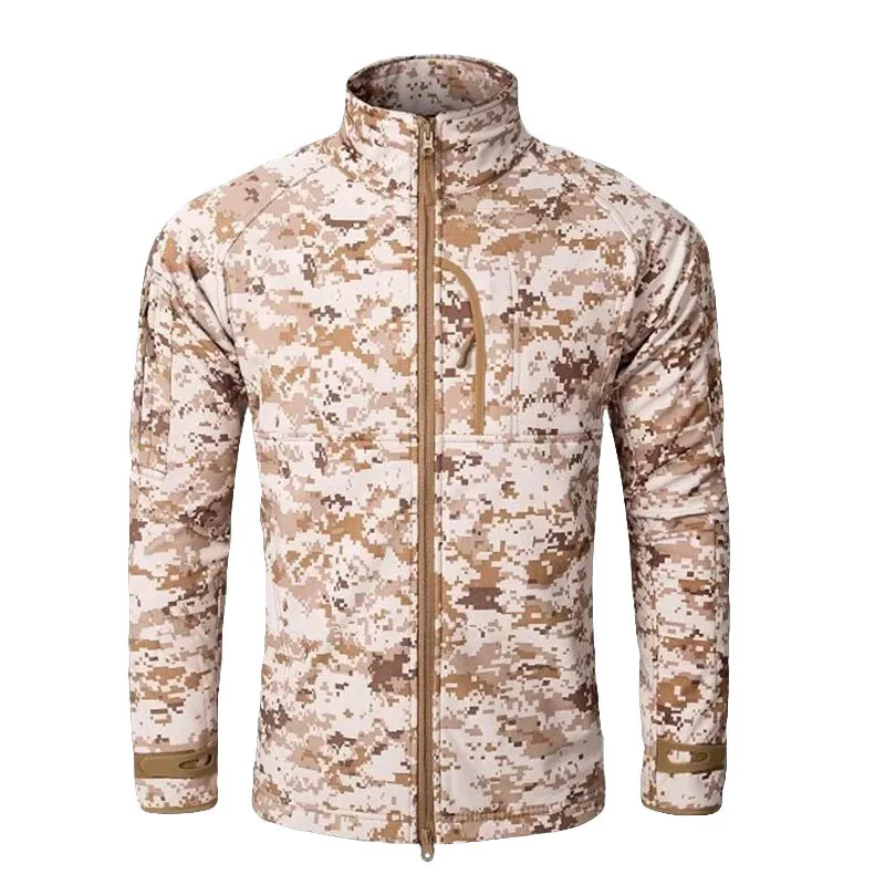 Kaufen MEGE Männer Mode Militär Jagd windjacke Jacke Taktische Haifisch Softshell Standcollar Fleece mäntel Armee Camouflage Kleidung