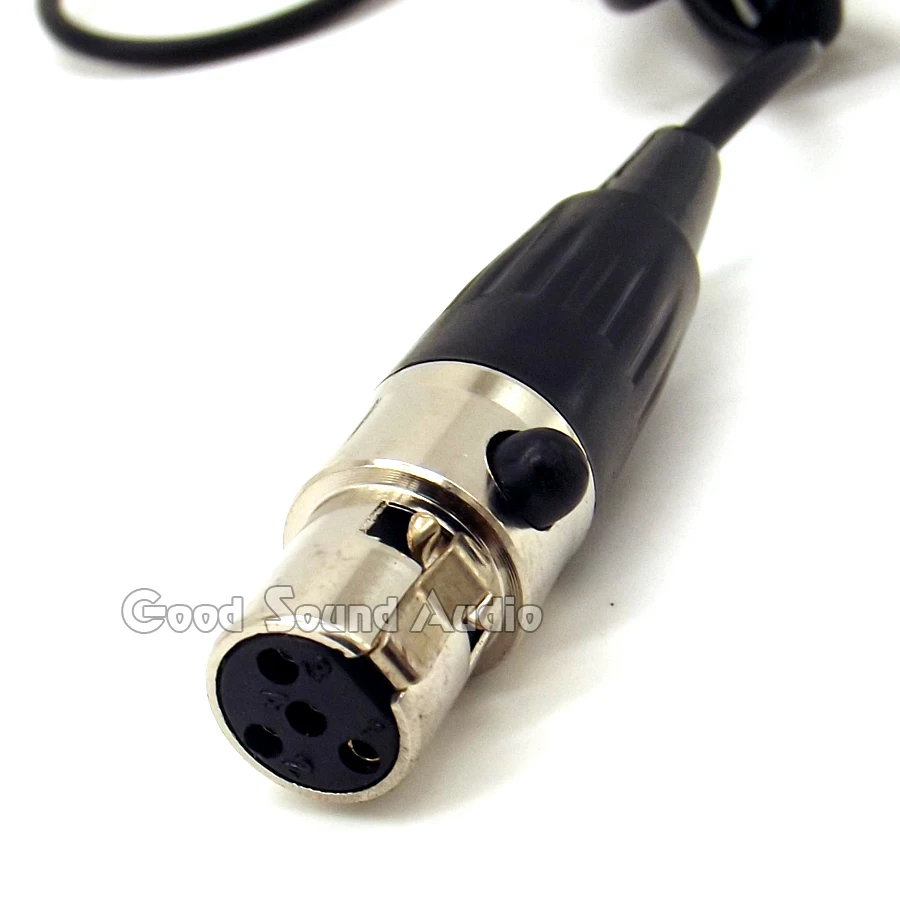 5 قطع البسيطة xlr 4 دبوس ta4f 4pin المكونات رئيس ارتداء الأذن هوك سماعة الميكروفون mic مايك ل نظام شور اللاسلكي bodypack الارسال