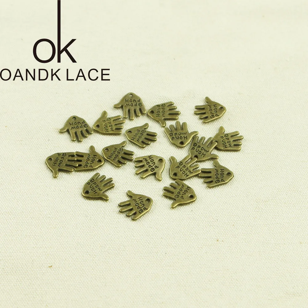 

20pcs Tibetan BRONZE Plated plates hand made Charms Pendants for Jewelry Making DIY Handmade Craft 1*1.2cm