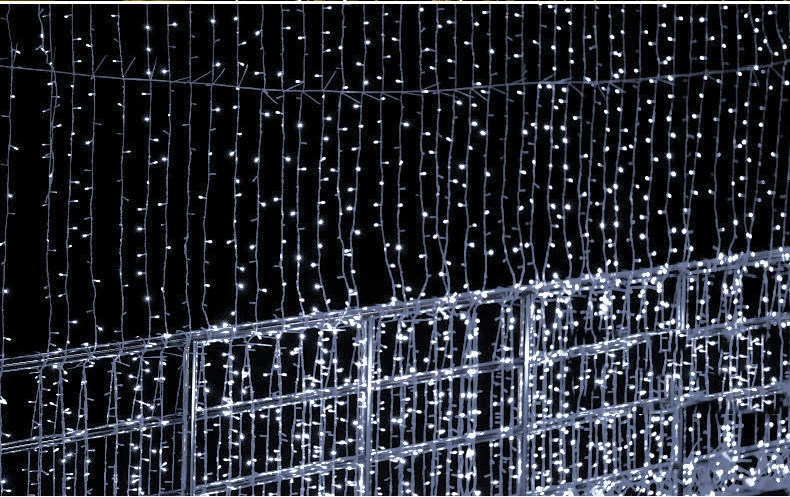 Гирлянда Рождественский светодиодный Шторы строки света год/для отдыха и вечеринок/Свадебные украшения гирлянды на открытом воздухе светодиодное освещение для сада