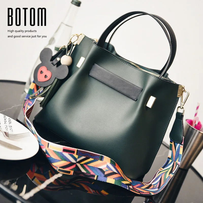 

2017 New Arrival Women's Shoulder Bags Pu Leather Bucket Bag Ladies Handbags Crossbody Messenger Bags Monederos Mujer Cremallera