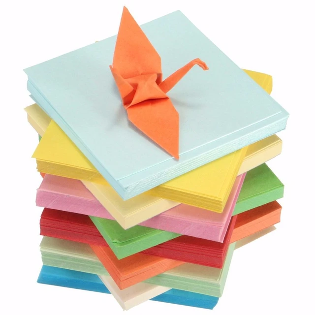 Origami Paper 7X7 Cm,Origami Paper, Coloured Card 1 Pack 520 pcs 7x7 cm  Large Origami Paper Colours Single Sided for Arts and Crafts Projects