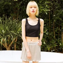 Корейский Японский Для женщин Косплэй супер мило 3 предмета купальники пикантные Супер Прекрасный жилет Топ и юбка ванный комплект Maillot de bain