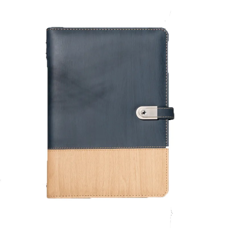 

Power Bank Multifunctional Notebook With U disk Conference Recordbook High end Business A5 Loose leaf Creative Power Notebook