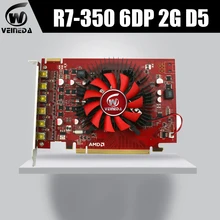 VEINEDA видеокарта R7 350 GDDR5 6DP 2 Гб видеокарты для nVIDIA Geforce GDDR5 Hdmi
