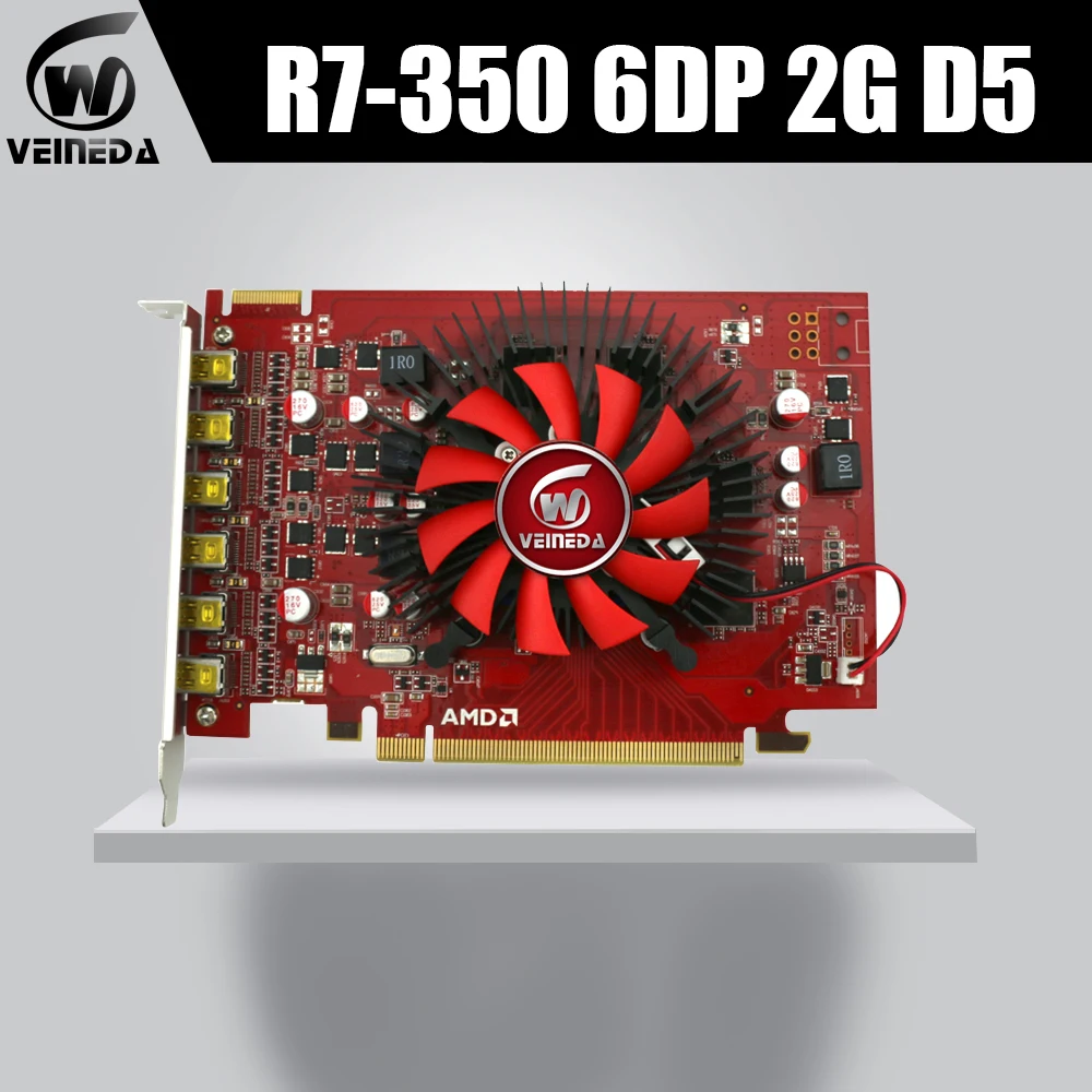 Видеокарта VEINEDA R7 350 GDDR5 6DP 2 Гб видеокарты для nVIDIA Geforce Hdmi|Графические карты| |
