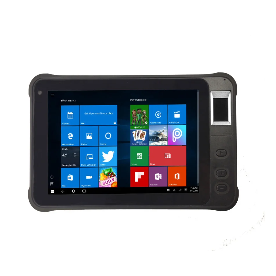 Оригинальный Kcosit K75 прочный Windows 10 домашний Phablet 4G Lte Распознавание отпечатков