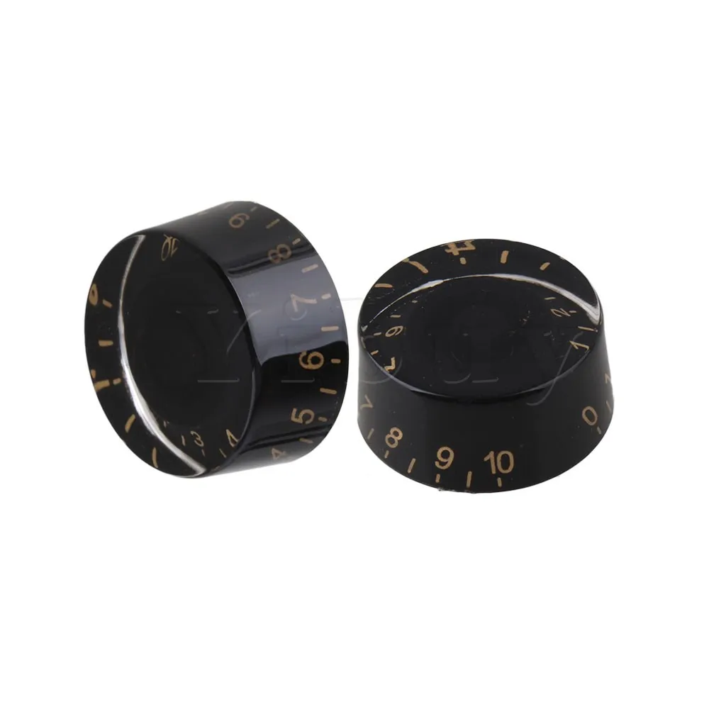 

Yibuy 200 Pieces Guitar Speed Control Knob Bucket Shape w/ Gold Numerals