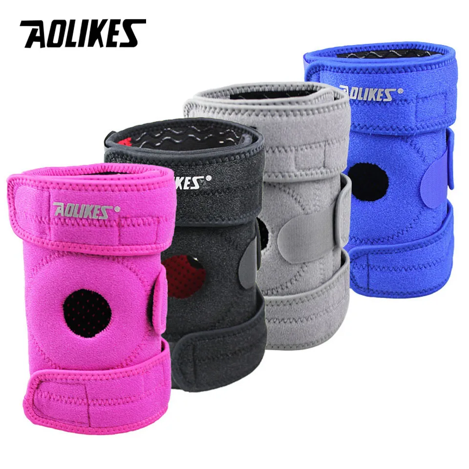 AOLIKES 1 шт. регулируемые спортивные наколенники HONOR Spring для поддержки колена
