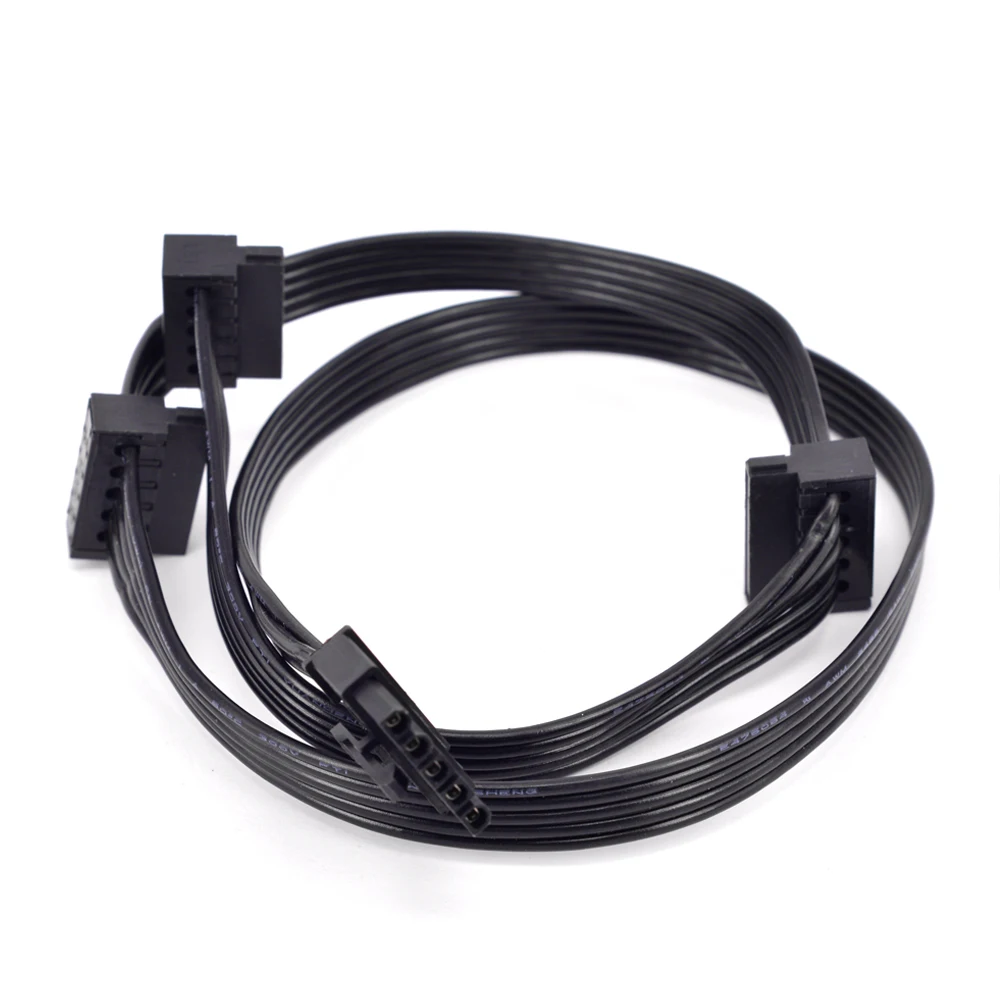 Sata Power Cable 5Pin 1 To 3 SATA 15Pin Female PSU For Cooler Master GM Series G750M G650M G550M Modular