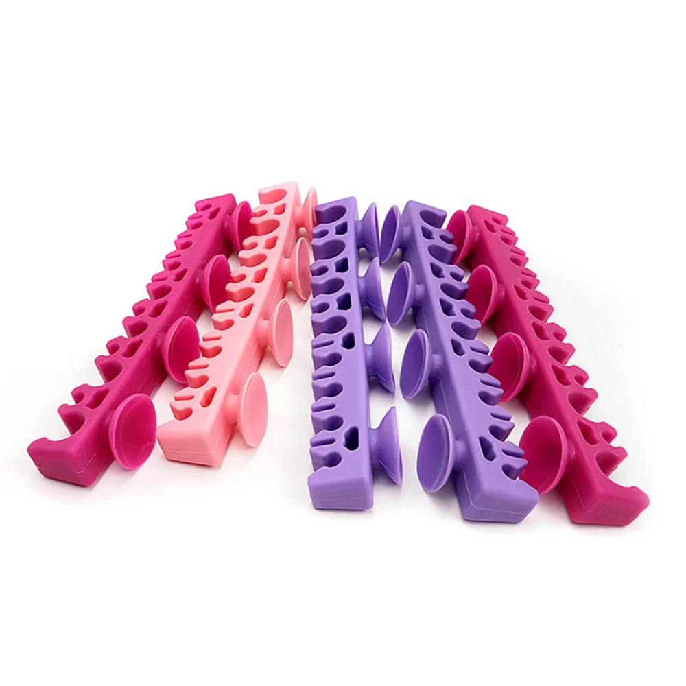 

1Pcs Makeup Brush Holder Silicone Make up Brush Organizer With 4 Suction Cup Eyeshadow Brush Drying Rack Beauty Cosmetic Tool