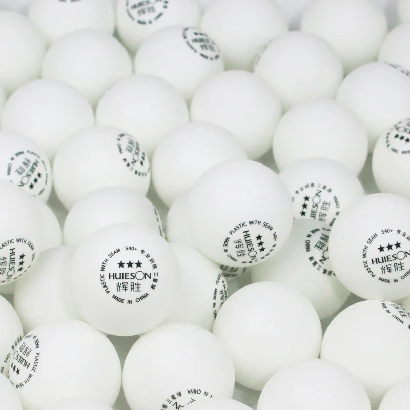 Huieson 100pcsbag Standard 3 Star ABS Plastic Ping Pong Balls 40+ 2.8g Table Tennis Poly Balls for Adults Competition Training (1)