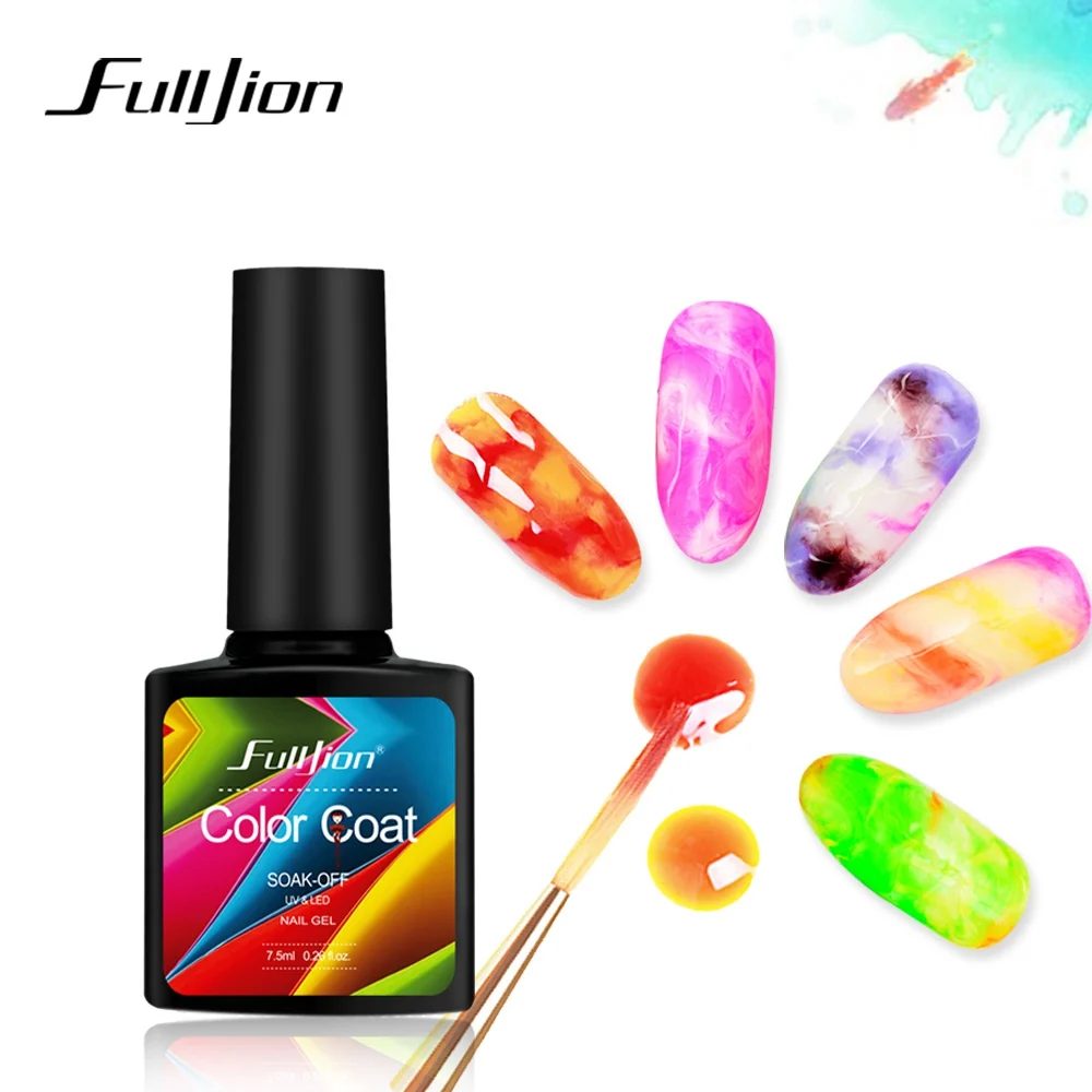 

Fulljion Clear Blooming Gel Nail Polish Magic Blossom Effect Soak off UV Hybird Nail Art Design Painting Gel Lacquer Varnishes