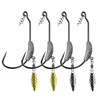 2pcs Offset Fishing Hooks Lead Weighted Crank Hook With Spoon Offset Fishing Hook Fish Hooks Fit for Texas Rigs Fishing Tackle ► Photo 2/6