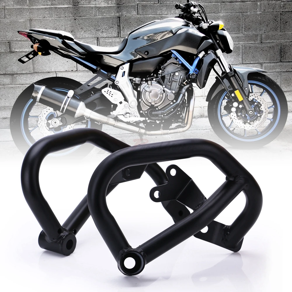 Motorcycle Engine Bumper Guard Crash Bars Protector Steel For YAMAHA MT07 MT-07 2013- FZ07 FZ-07