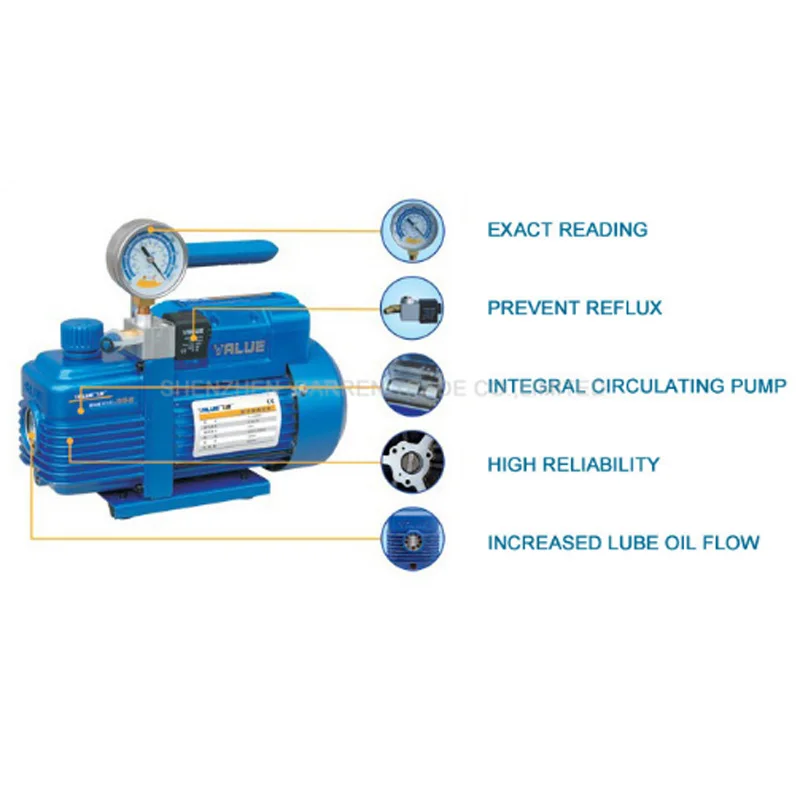 

Vacuum Pump Single-stage New Refrigerant Single-phase Vacuum Pump For R410a, R407C, R134a, R12, R22 Refrigerant V-i120SV