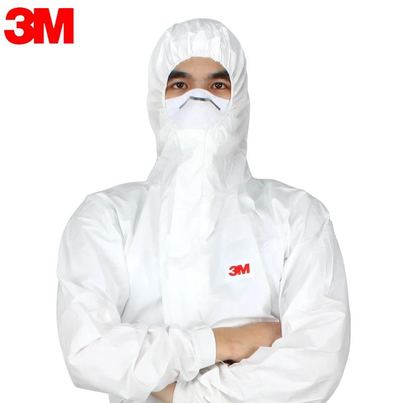 

3M Protective Coverall 4545 Hooded Protective Elastic Waist Clothing Against Dry Particles/Chemical splash Type LT0099