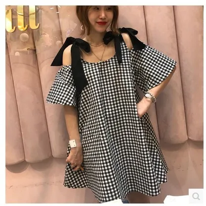 

2019 New Summer Fashion Sexy Lattice Shoulder Dress Casual Vingate O Neck Short Sleeve Mini Dresses Plus Size 5xl Vestidos Mujer