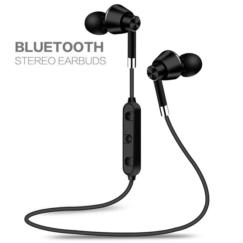 Wireless Headphone Bluetooth Earphone Metal Headset Bass With Mic for Xiaomi Redmi 3S 3 S huawei honor samsung iphone