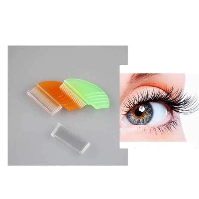 2pcs Women Eyelash Comb Lash Separator Lift Curl Plastic Brush Beauty