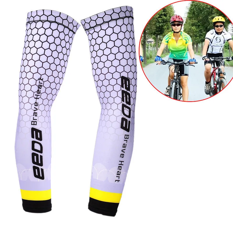 Men Cycling Running Bicycle UV Sun Protection Cuff Cover Protective Arm Sleeve Bike Sport Arm Warmers Sleeves Bicicleta Ciclismo