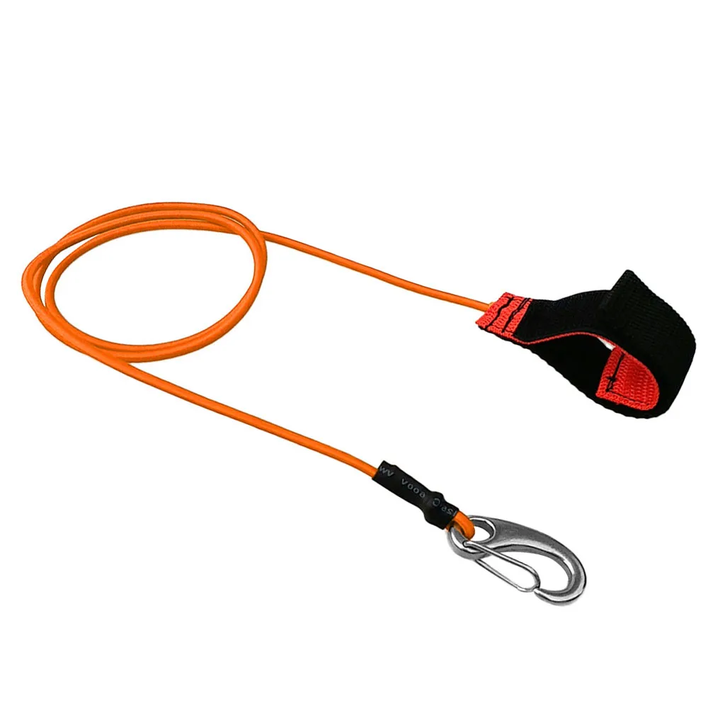 Perfeclan Kayak Canoe SUP Paddle Leash Fishing Rod Safety Lanyard Carabiner Hook Water Sports Kayaking Surfing Rowing Boat