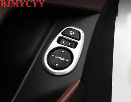 

BJMYCYY Fit For Hyundai Creta IX25 2015 2016 ABS Door Armrest Rearview Mirror adjust button Cover Trim Modling Garnish