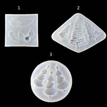 

Christmas star tress And Wing Shape Transparent Silicone Jewelry Marking Tool Craft