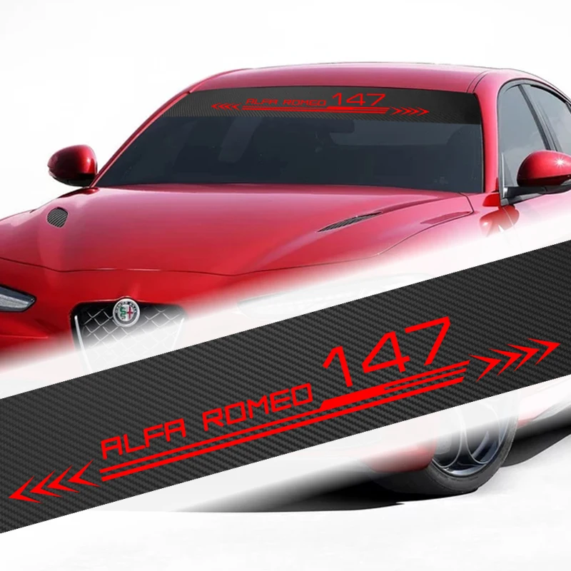 

Car styling Front Windshield Decal Sticker for alfa romeo 159 147 156 giulietta 147 159 mito Giulia Stelvio Spider