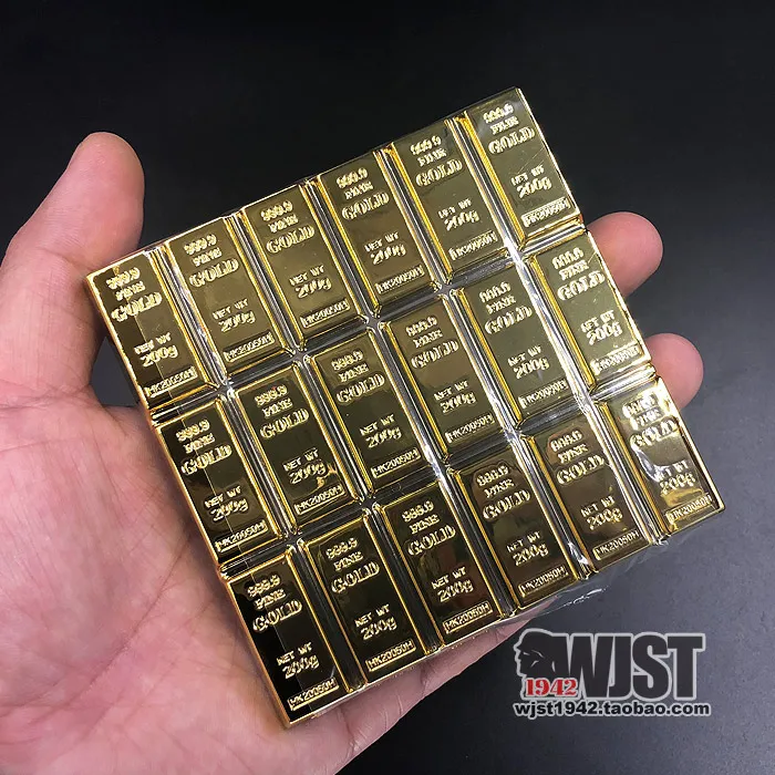 

1/6 Scale Model Scene Props BRICS Gold Bar Can Be D Gangster Robbery Scene