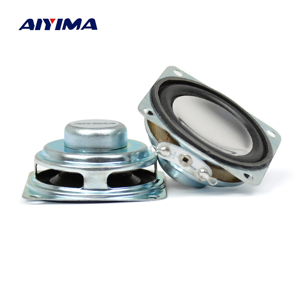 

AIYIMA 2Pcs 1.5Inch Audio Speaker Strong Magnetic Speakers 8Ohm 2W 40MM Mini Portable PU Edge Cone Speaker