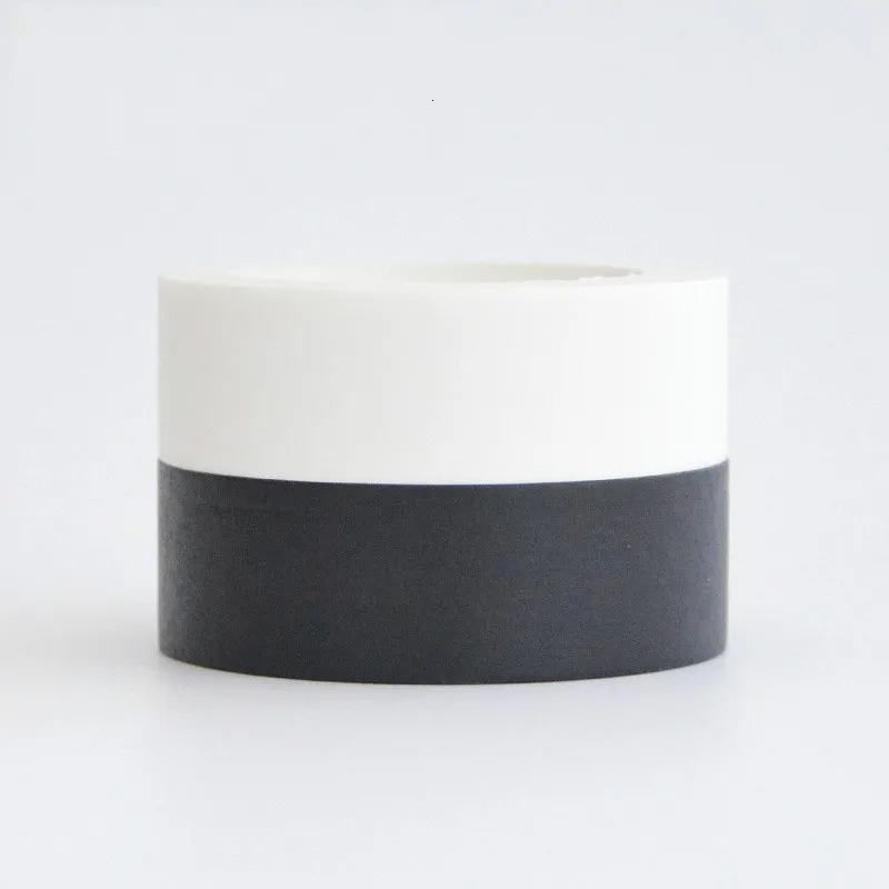 

10M Black and White Style Washi Tape Adhesive DIY Scrapbooking Sticker Label Masking Tape School Office Supplie Japanese Paper