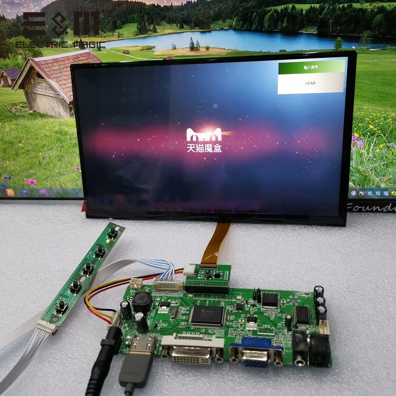 10 1 дюйма 1366*768 IPS сенсорный экран ЖК монитор игровой дисплей AV2 Реверсивный