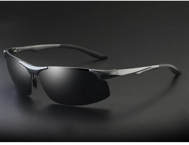 YSO солнцезащитные очки Для мужчин поляризационные UV400 алюминия и магния рамка солнцезащитные очки вождения очки полу без оправы аксессуары для Для мужчин 8003