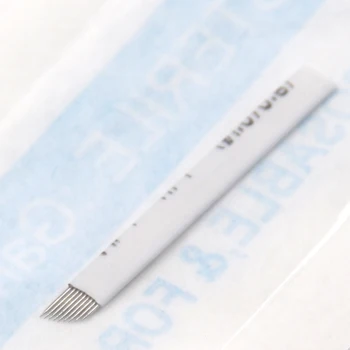 

50pcs 9 Flex Laminas Tebori 9 pin Microblading Needles Permanent Makeup Eyebrow Tatoo Blade For Manual Tattoo Pen Machine