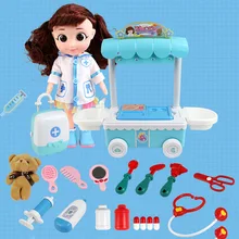 Детская игрушка для ролевых игр, забавная игра, настоящая жизнь, косплей, доктор, стоматологический медицинский ящик, кукла-Доктор, рабочий стол, игрушки для детей