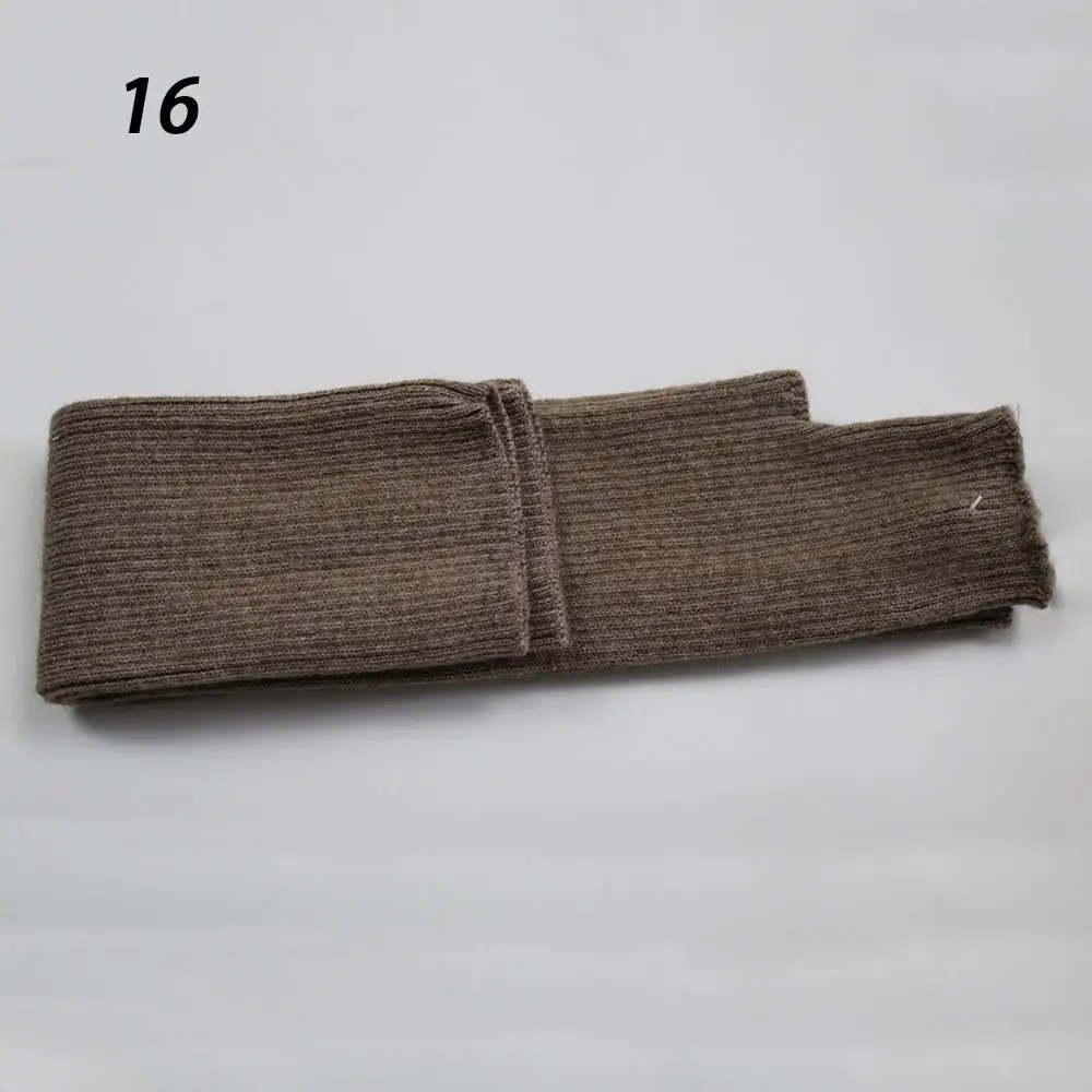 16-Camel Sparsil женские осенние кашемировые перчатки длинные мягкие вязаные варежки теплые зимние однотонные Женские варежки Mujer Длина до локтя 40 см перчатки - Цвет: 16-Camel