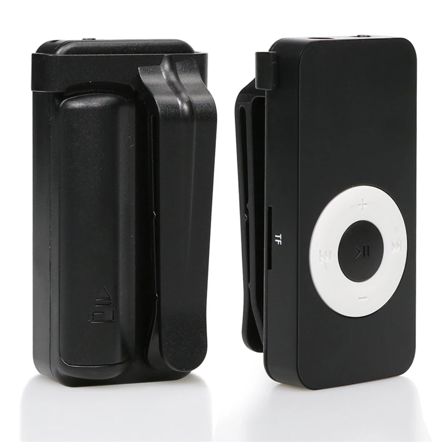 

MP3 Player 3.5mm Stereo Jack Sport Mp3 Music Player with Hole for TF Card Mini Clip USB MP3 Player